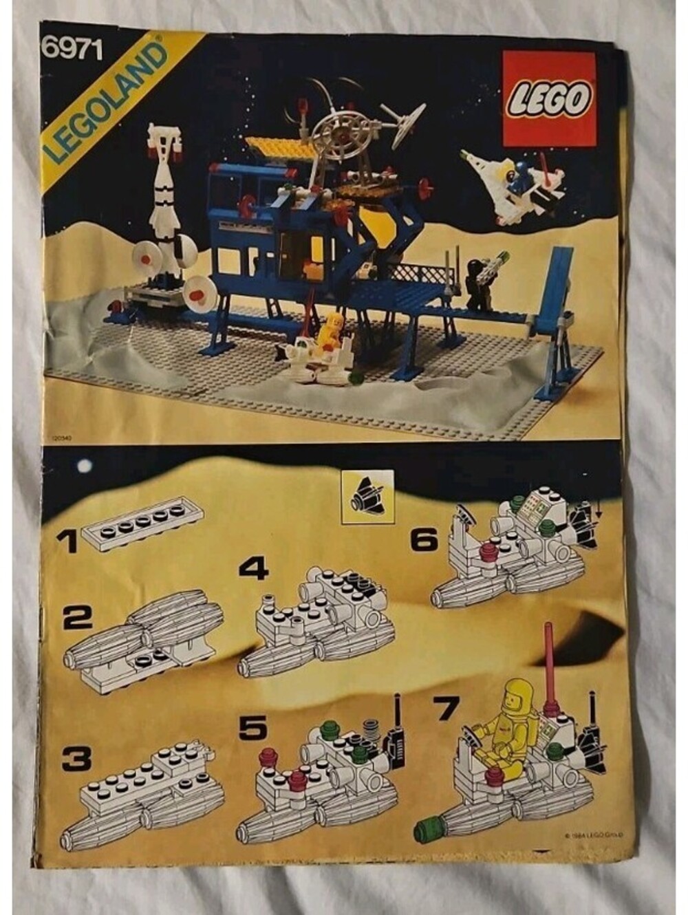 Vintage LEGO 6971 Instruction Manual Only Inter-Galactic Command Base